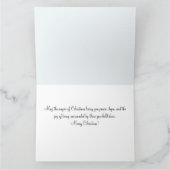 ウィンターウッドランドスノーウィーキツネ&バード カード (内部)