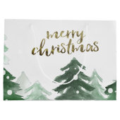 ウィンターウッドランドスノーホリデー ラージペーパーバッグ (裏面)