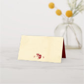 ウィンターウッドランドスリープキツネクリスマス プレイスカード (裏面)