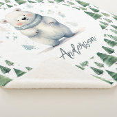 ウィンターウッドランドテディベア名 シェルパブランケット (3/4)