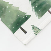 ウィンターウッドランドテディベア名 フリースブランケット (角)