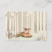 ウィンターウッドランドディアおむつラッフルチケット エンクロージャーカード (裏面)