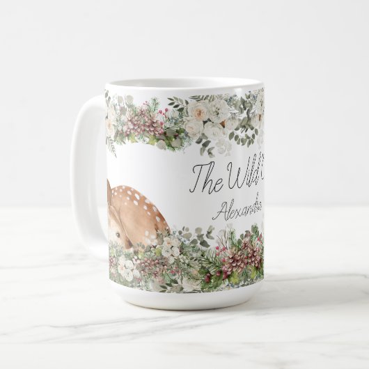 ウィンターウッドランドディアザワイルドワン コーヒーマグカップ (正面左)