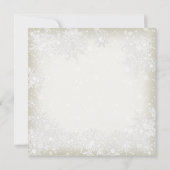 ウィンターウッドランドディアーベビーシャワー招待状 招待状 (裏面)