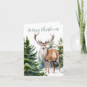 ウィンターウッドランドトナディアスタグパインツリーフォレスト シーズンカード (正面)