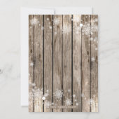 ウィンターウッドランドパインホリデーパーティー招待状 招待状 (裏面)