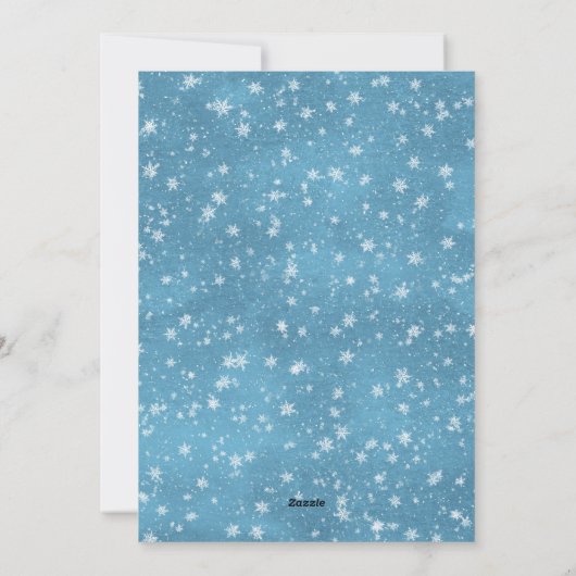 ウィンターウッドランドフォレストクリスマスキャビン シーズンカード (裏面)