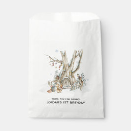 ウィンターウッドランドフォレスト |パーティーの好意バッグ フェイバーバッグ