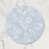 ウィンターウッドランドブルーメッセージカード フェイバータグ (裏面)