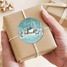 ウィンターウッドランドベビーの冷たい外のベビーシャワー