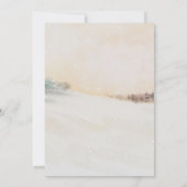 ウィンターウッドランドベビーベビーシャワー外は寒い 招待状 (裏面)