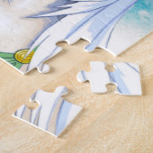 ウィンターウッドランドメイドユール(キリスト降誕祭)ファイア異教のホリデイ ジグソーパズル (側面)