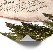 ウィンターウッドランド森林ベビー靴下狩りポスター ポスター (角)