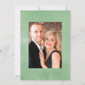 ウィンターウッドランド結婚のクリスマスの写真 招待状 (裏面)