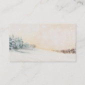 ウィンターウッドランド赤ちゃんシャワーおむつラッフルチケット エンクロージャーカード (裏面)