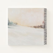 ウィンターウッドランド赤ちゃんシャワーゲストノートブック ノートブック (裏面)