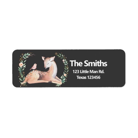 ウィンターウッドランド金ゴールドピンクディアグリーン ラベル (正面)