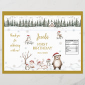 ウィンターウッドランド1stバースデーチップバッグラッパー チラシ (正面)