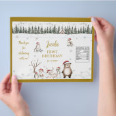 ウィンターウッドランド1stバースデーチップバッグラッパー チラシ (手)