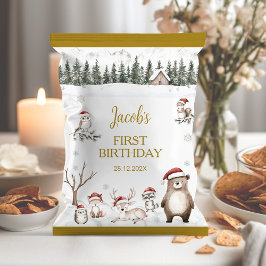 ウィンターウッドランド1stバースデーチップバッグラッパー チラシ