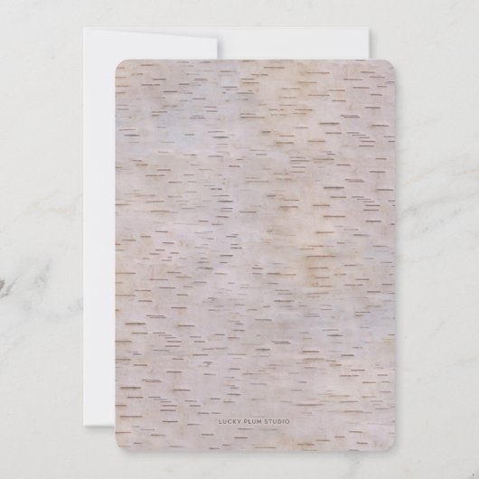 ウィンターウッドランド《キリスト教》洗礼式や命名式招待 招待状 (裏面)