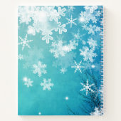 ウィンターウッドランド&ディアスケッチブック ノートブック (裏面)