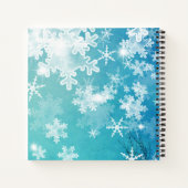 ウィンターウッドランド&ディアーノート ノートブック (裏面)