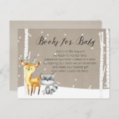 ウィンターウッドランド – ベビー用の書籍 ポストカード (正面/裏面)