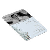 ウィンターウッドラ結婚ンドブルーの写真救がOur Date マグネット (右側)