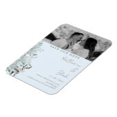 ウィンターウッドラ結婚ンドブルーの写真救がOur Date マグネット (左側)