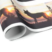 ウィンターウルフシルエット ラッピングペーパー (ロールコーナー)