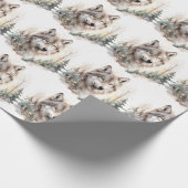 ウィンターウルフラッピング紙 ラッピングペーパー (角)