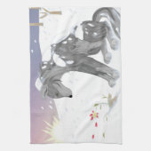 ウィンターウルフ キッチンタオル (縦)