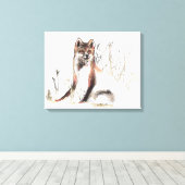 ウィンターウルフ キャンバスプリント (インサイチュ (ウッドフロア))