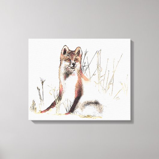 ウィンターウルフ キャンバスプリント (正面)