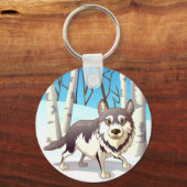 ウィンターウルフ キーホルダー (正面)