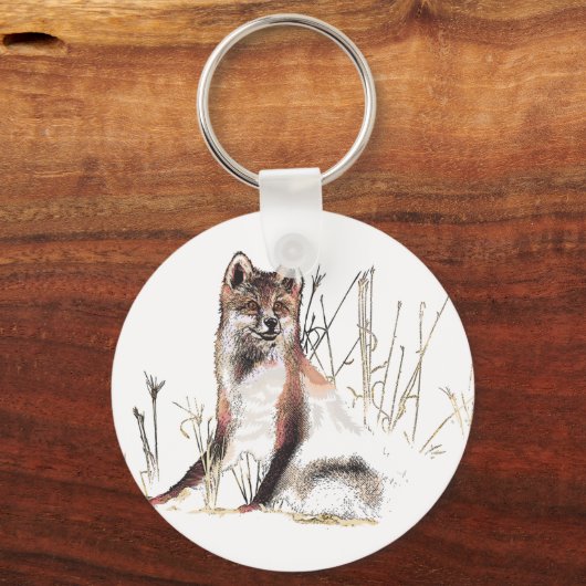 ウィンターウルフ キーホルダー (正面)