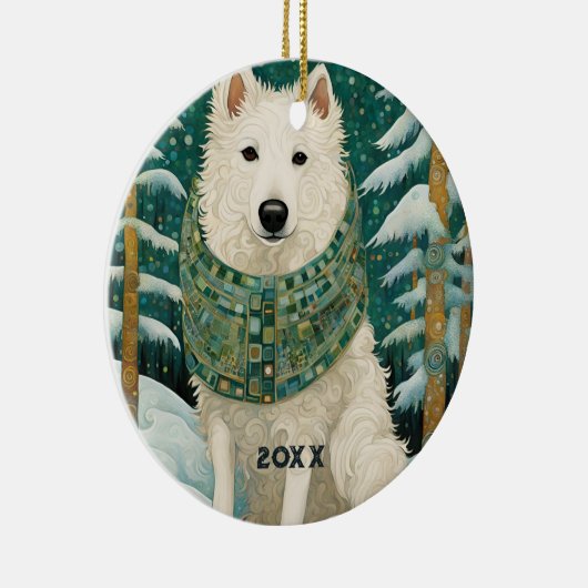 ウィンターウルフ セラミックオーナメント (右)