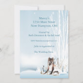 ウィンターウルフ ブライダルシャワー 招待状 (裏面)