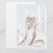 ウィンターウルフ 便箋 (正面/裏面)