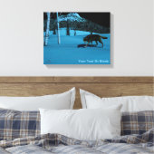 ウィンターウルフ – Tapetum Lucidum キャンバスプリント (インサイチュ (寝室))