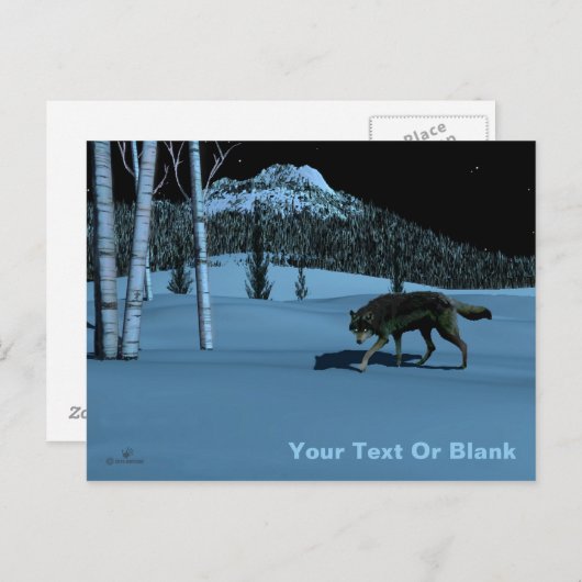 ウィンターウルフ – Tapetum Lucidum ポストカード (正面/裏面)