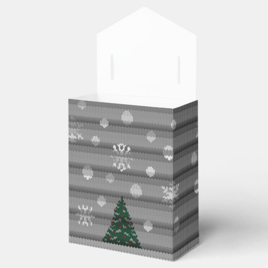 ウィンターウールギフトボックスパーソナライズされたホリデーボックス フェイバーボックス (オープン)