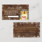 ウィンターウ素朴ッドランド – おむつラッフルカード エンクロージャーカード (正面/裏面)