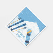 ウィンターエクストリームスポーツ スタンダードランチョンナプキン (角)