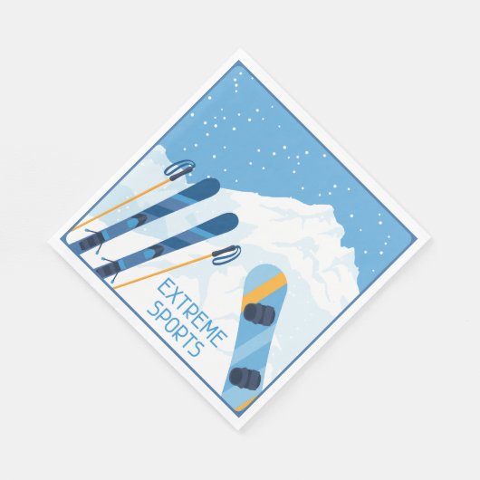 ウィンターエクストリームスポーツ スタンダードランチョンナプキン (角)