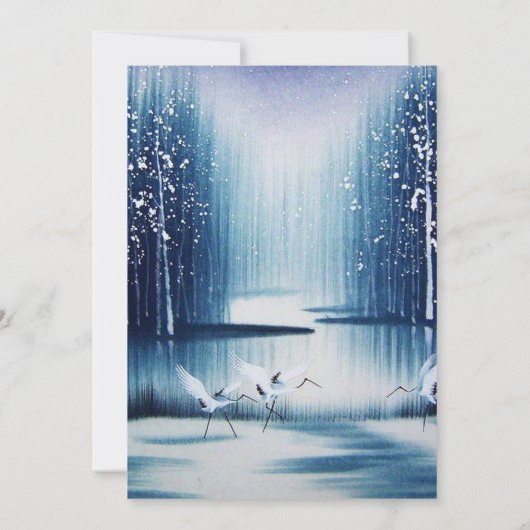 ウィンターエグレッツブライダルシャワー招待 招待状 (裏面)