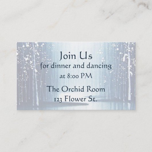 ウィンターエグレッツ披露宴カード エンクロージャーカード (正面)