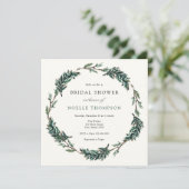 ウィンターエバーグリーンバッファロープレイドブライダルシャワー 招待状 (スタンド正面)