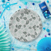 ウィンターエバーグリーンホリデー ペーパープレート (パーティー)